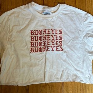 Brand new Buckeyes cropped T shirt